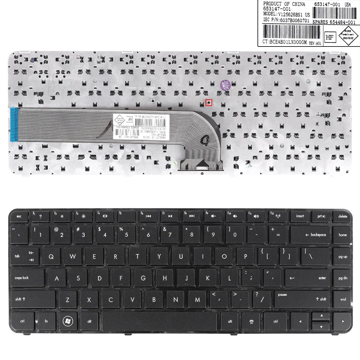 Picture of HP DV4-3000 GLOSSY FRAME BLACK